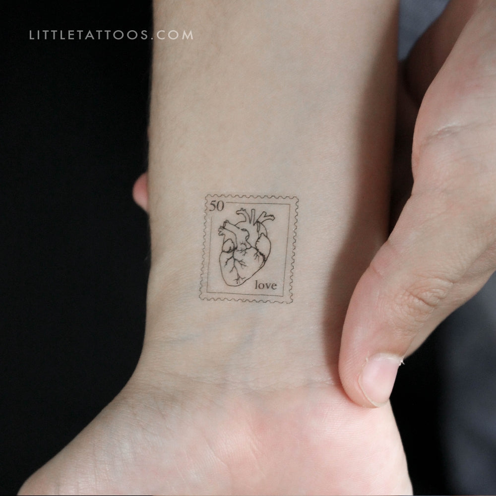 Love Stamp Temporary Tattoo - Set of 3