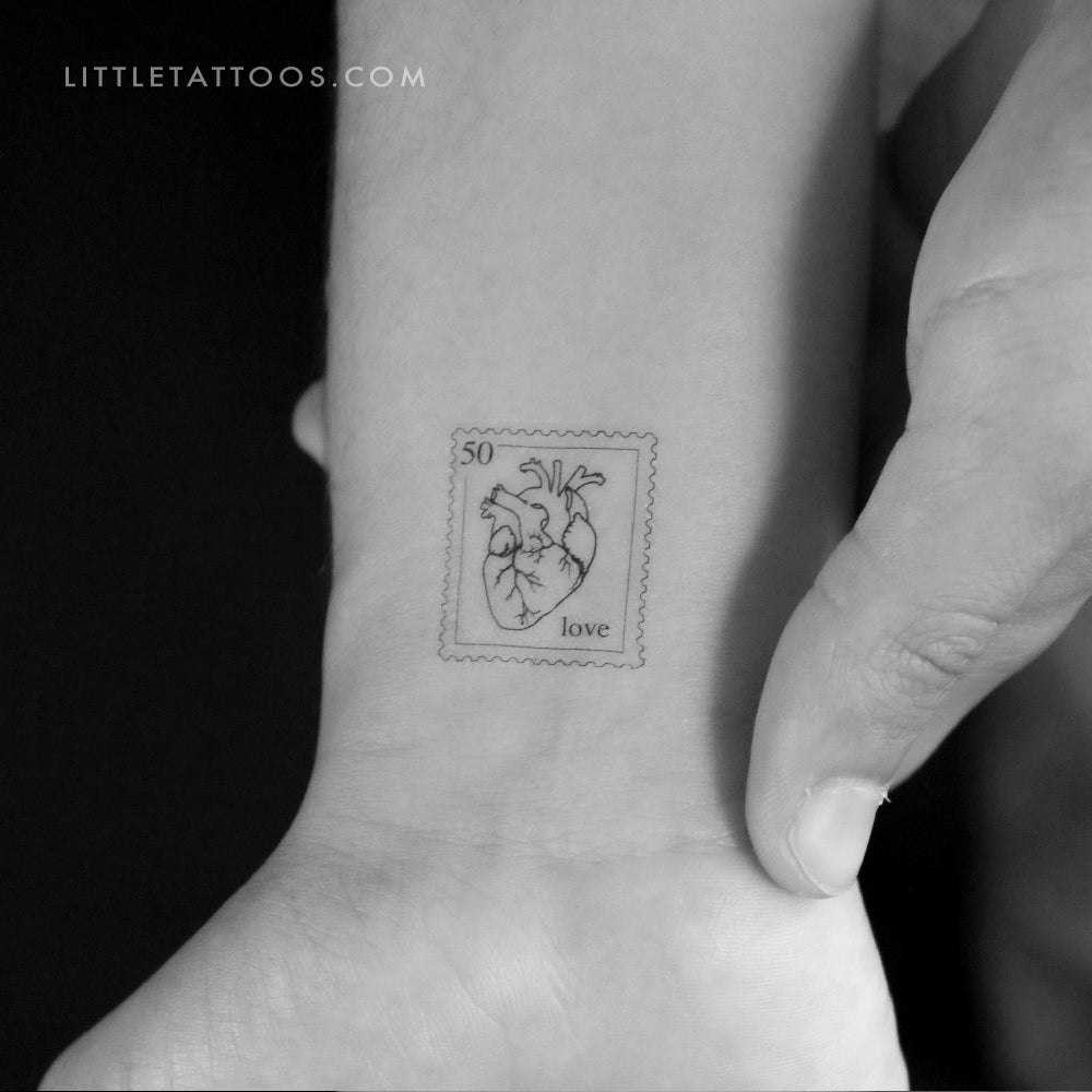 Love Stamp Temporary Tattoo - Set of 3