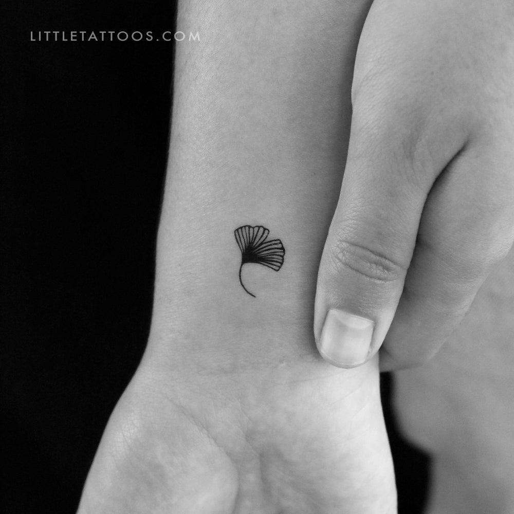 Tatuaje temporal de hoja de ginkgo (juego de 3)