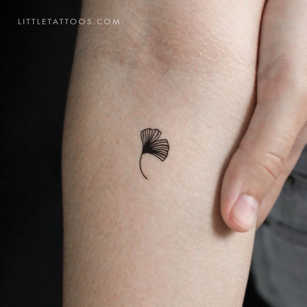 Tatuaje temporal de hoja de ginkgo (juego de 3)