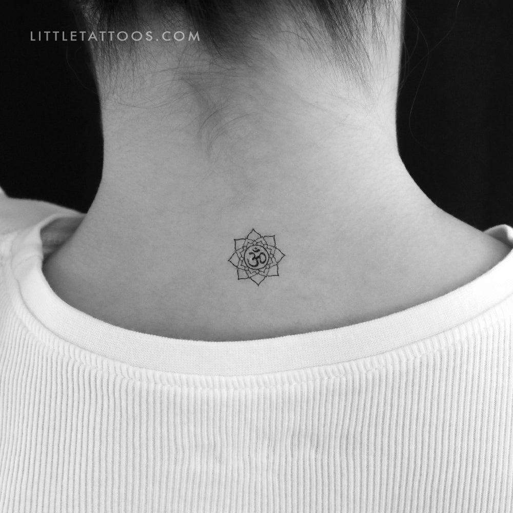 Om Mandala Temporary Tattoo - Set of 3