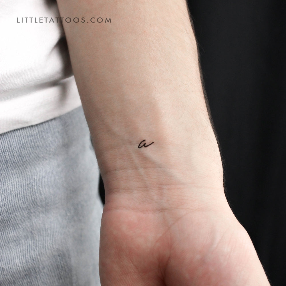 A Handwritten Letter Temporary Tattoo - Set of 3