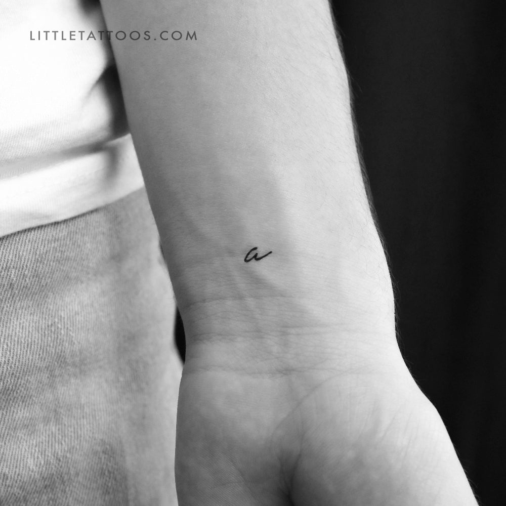 A Handwritten Letter Temporary Tattoo - Set of 3