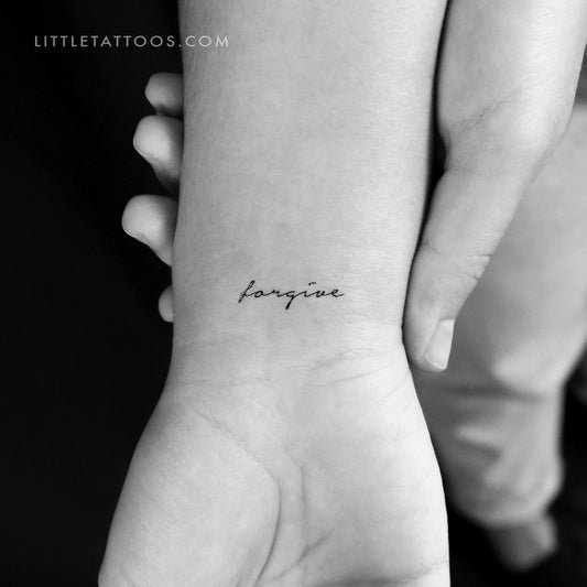 Tatuaje temporal "Perdona" - Juego de 3