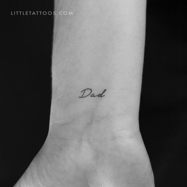 Dad Temporary Tattoo - Set of 3
