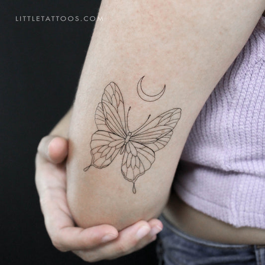 Tatuaje temporal de mariposa de 1991.ink - Juego de 3