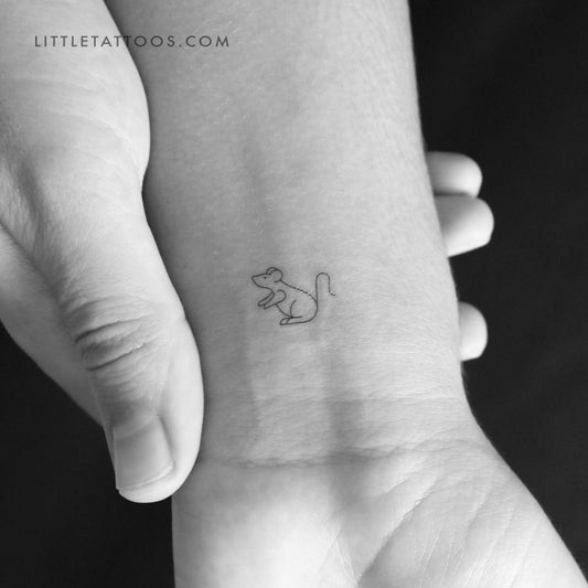 Rat Temporary Tattoo - Set of 3