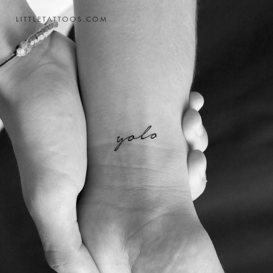 Tatuaje temporal de Yolo - Juego de 3