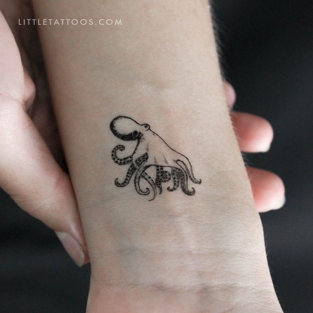 Octopus Temporary Tattoo - Set of 3 – Little Tattoos