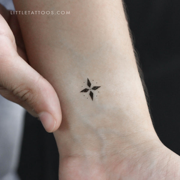 Star Ornament Temporary Tattoo - Set of 3