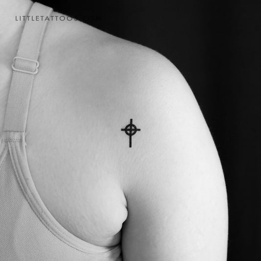 Celtic Cross Temporary Tattoo - Set of 3