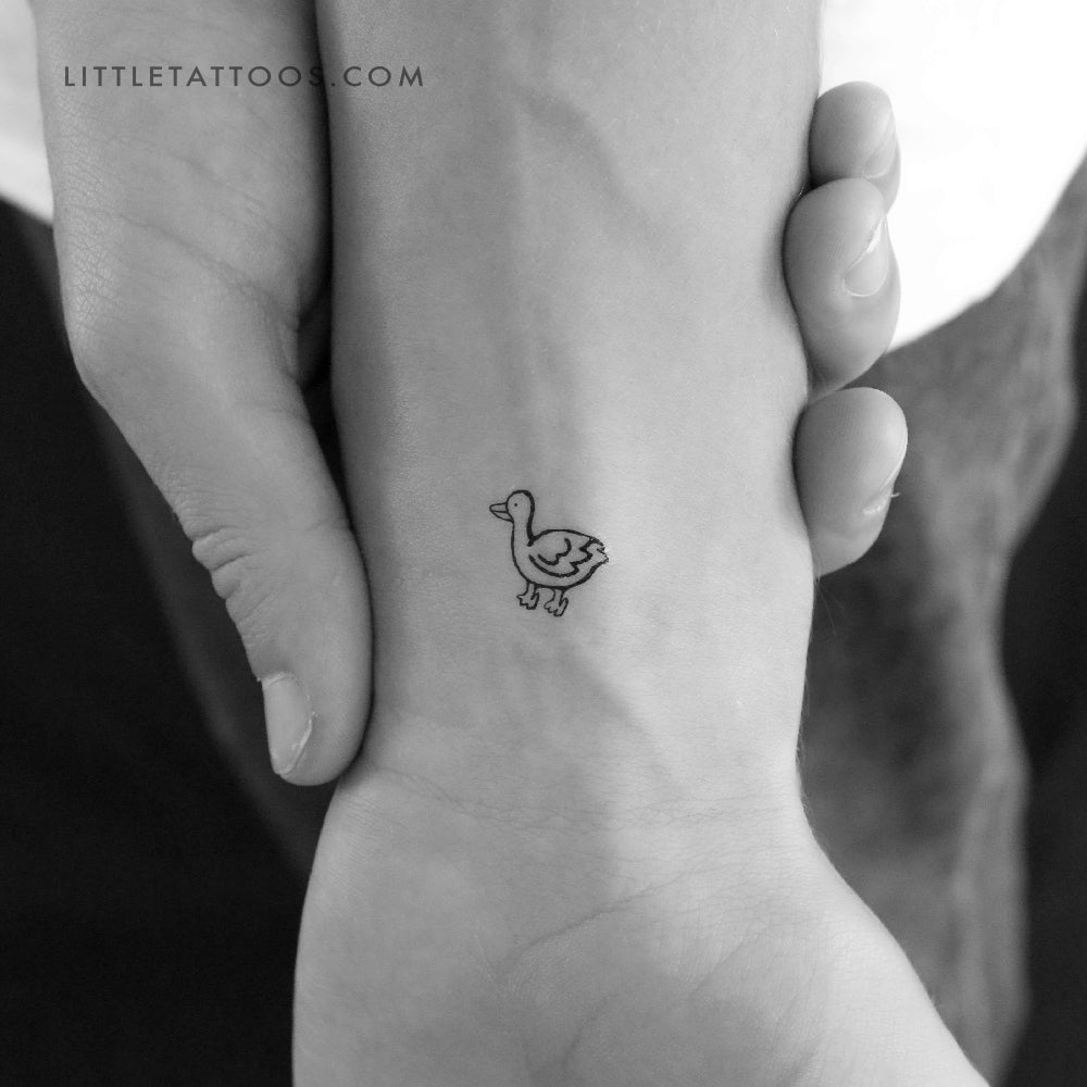 Tatuaje temporal de pato - Juego de 3