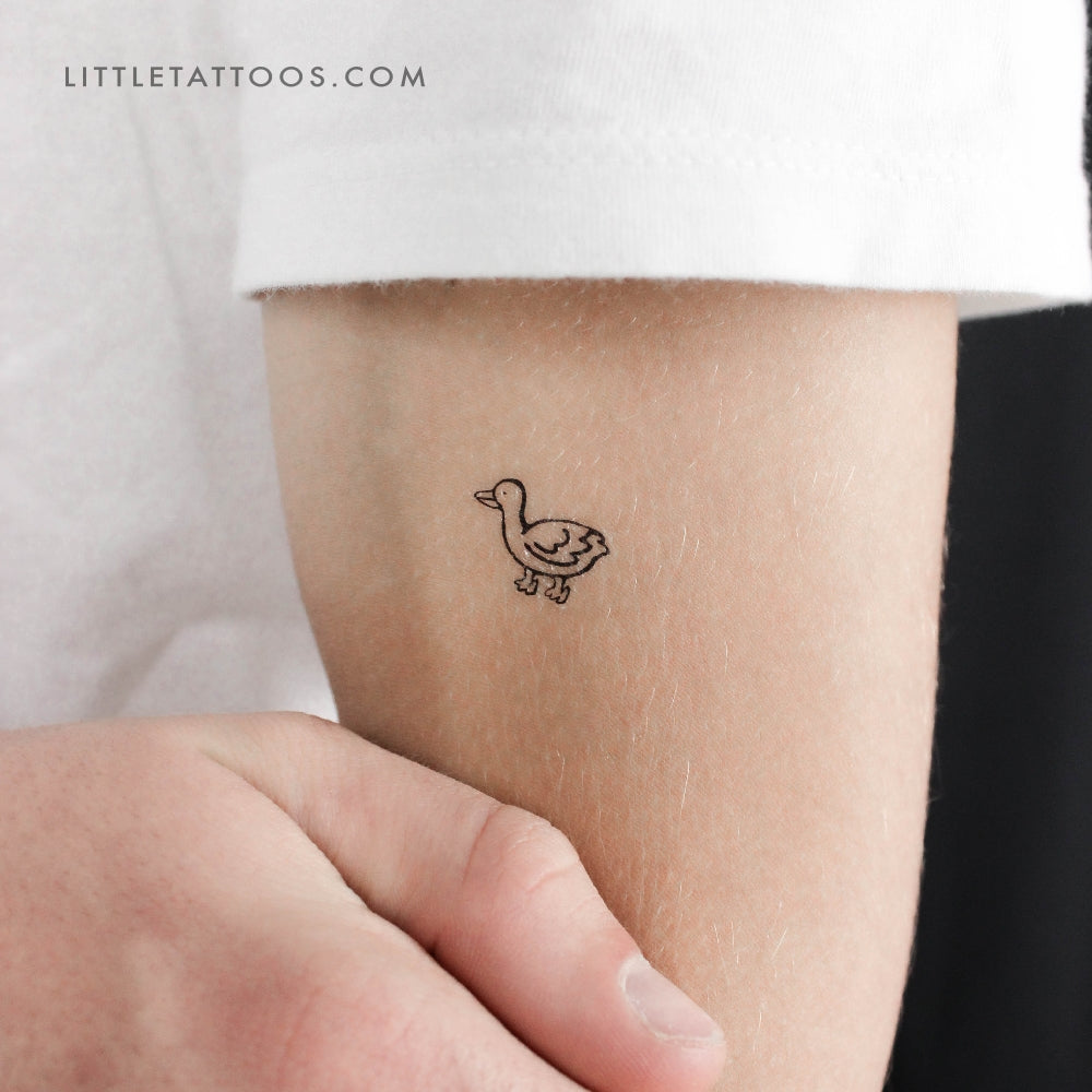 Tatuaje temporal de pato - Juego de 3