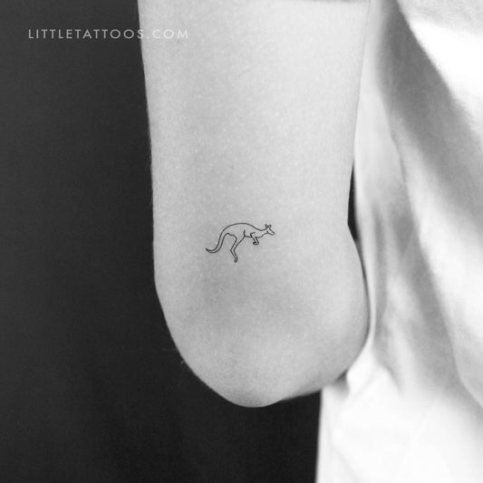 Tatuaje temporal de canguro - Juego de 3