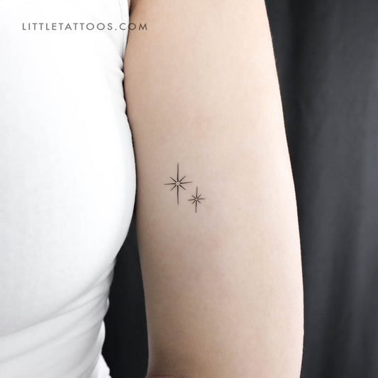 Tatuaje temporal de destellos brillantes - Juego de 3