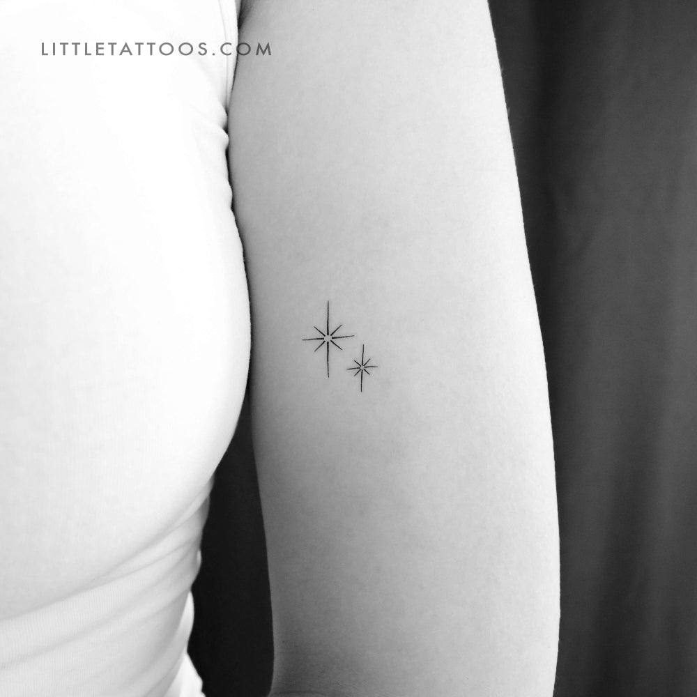 Shining Sparkles Temporary Tattoo - Set of 3