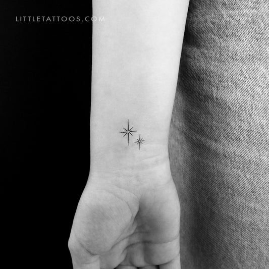 Tatuaje temporal de destellos brillantes - Juego de 3