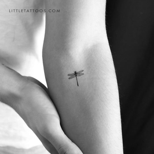 Tatuaje temporal ilustrativo de libélula - Juego de 3