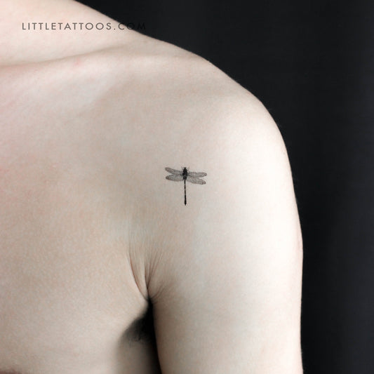 Tatuaje temporal ilustrativo de libélula - Juego de 3