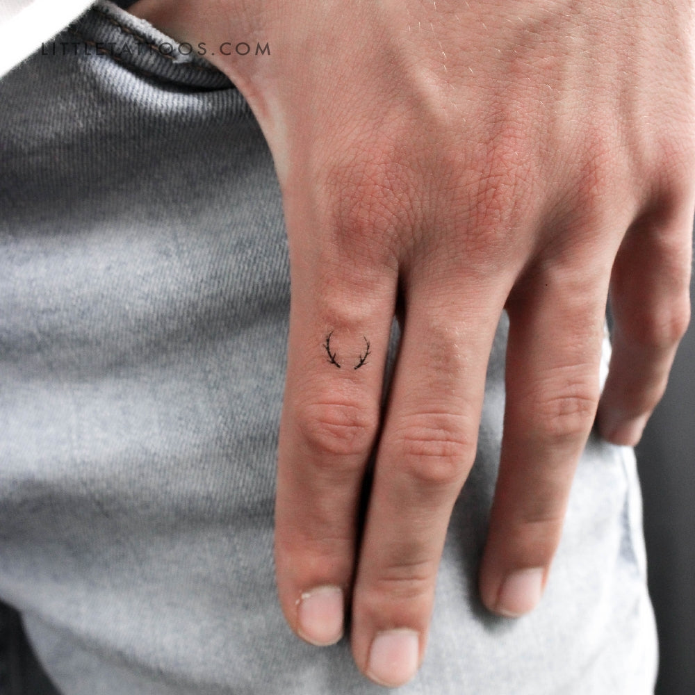 Tatuaje temporal de astas diminutas - Juego de 3