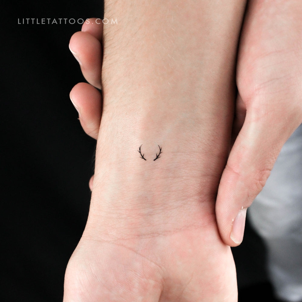 Tatuaje temporal de astas diminutas - Juego de 3