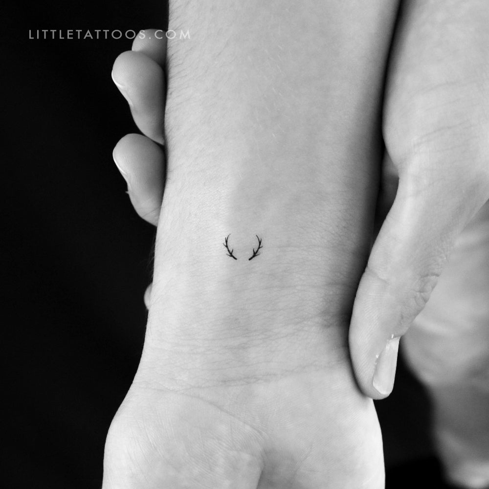 Tatuaje temporal de astas diminutas - Juego de 3