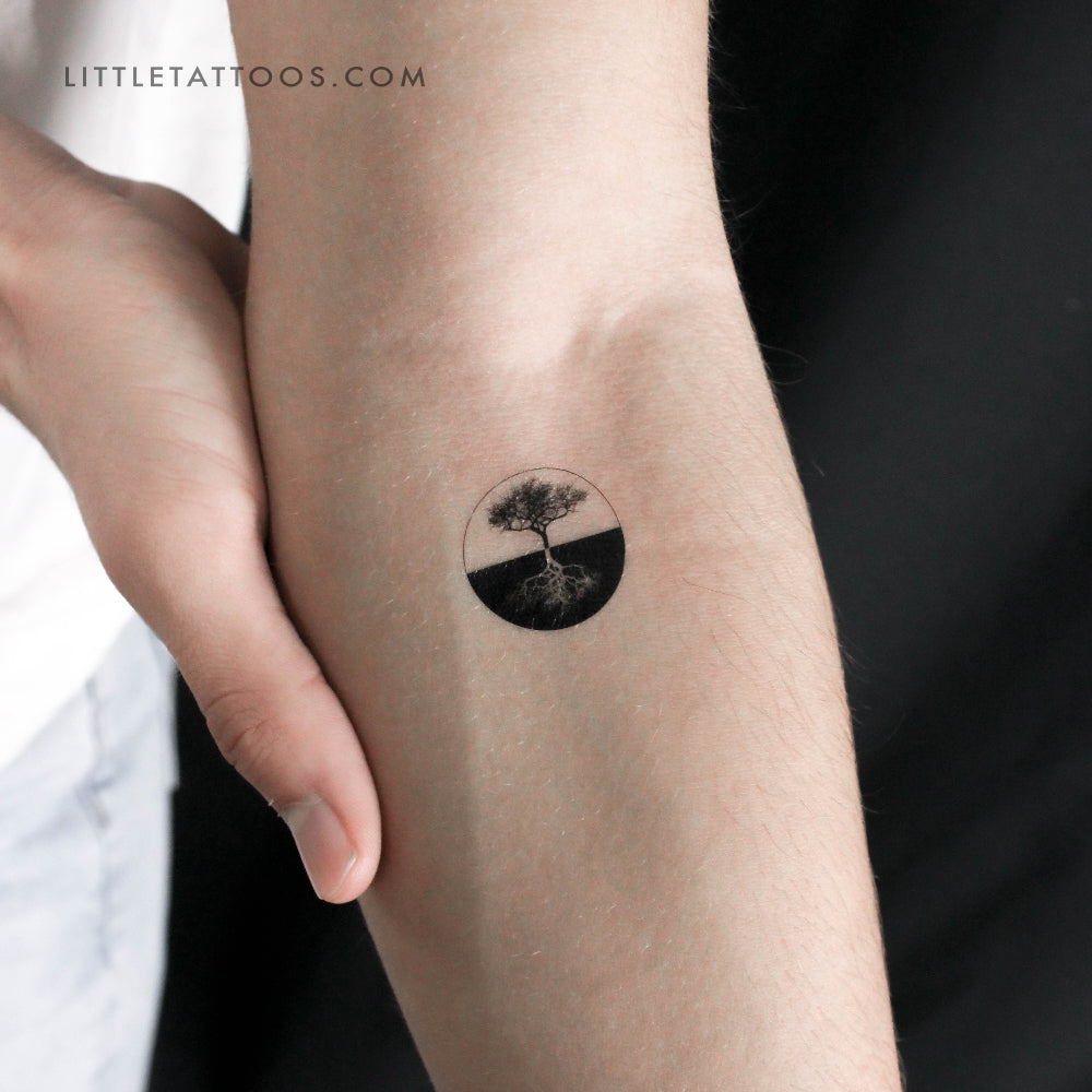 Dual Tree Of Life Temporary Tattoo - Set of 3