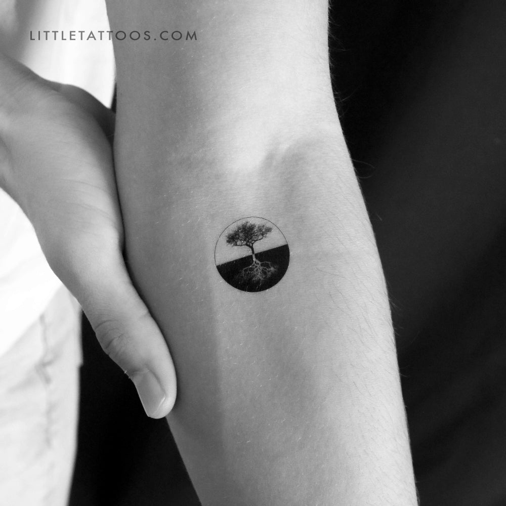 Dual Tree Of Life Temporary Tattoo - Set of 3