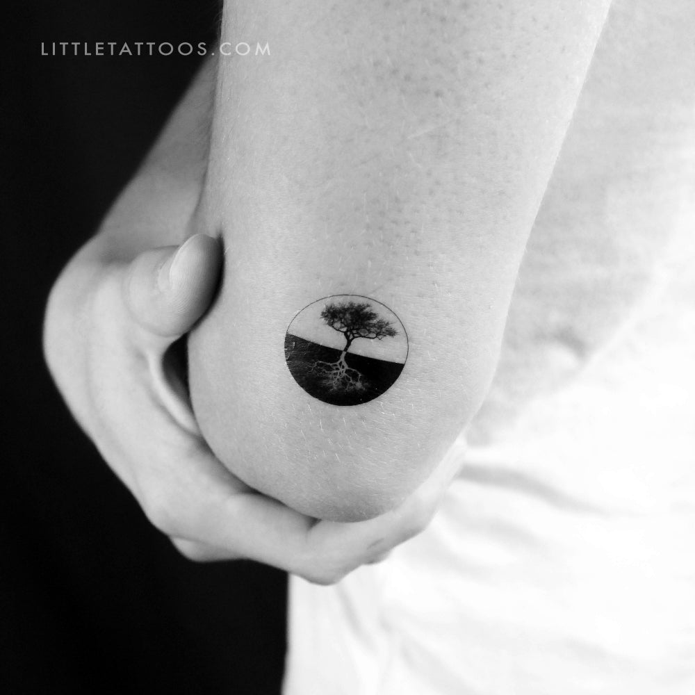 Dual Tree Of Life Temporary Tattoo - Set of 3