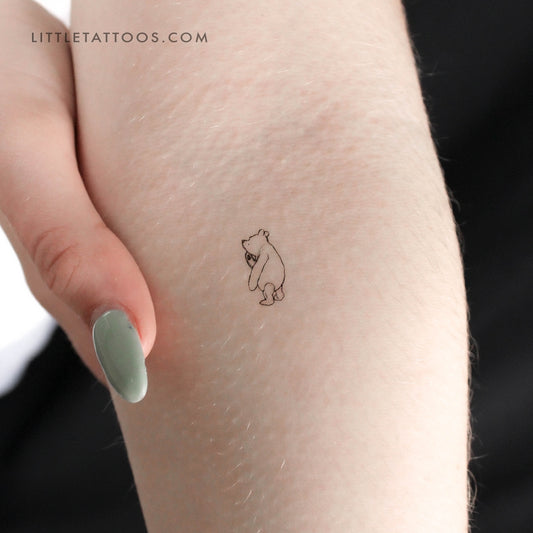 Tatuaje temporal pequeño de Winnie the Pooh (juego de 3)