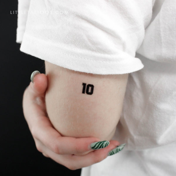 Tiny 10 Temporary Tattoo - Set of 3