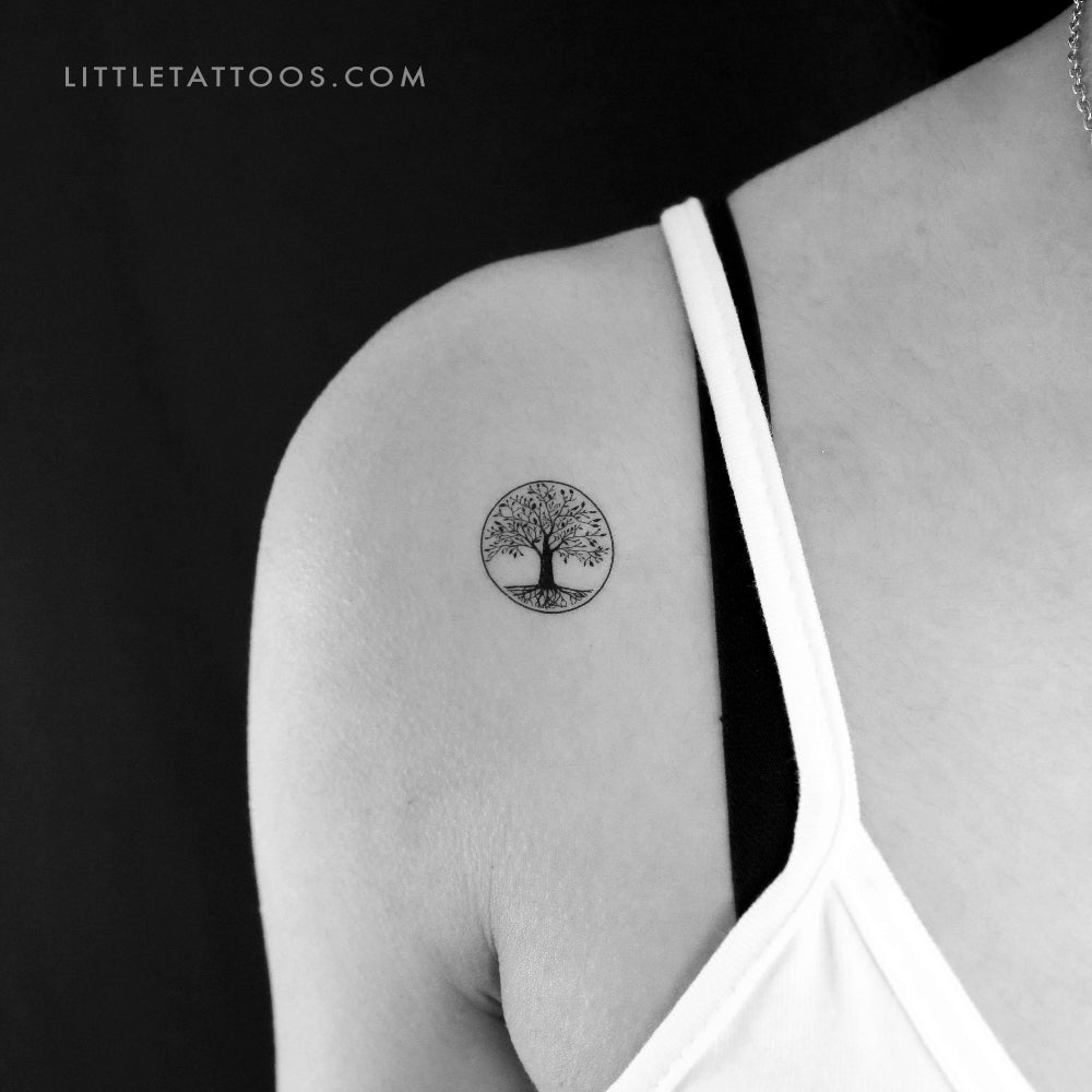 Small Tree Of Life Temporary Tattoo - Set of 3