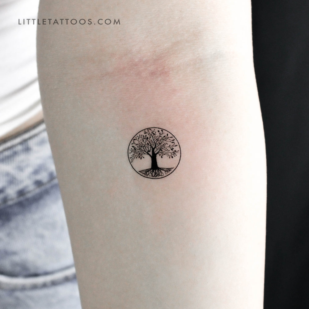 Small Tree Of Life Temporary Tattoo - Set of 3