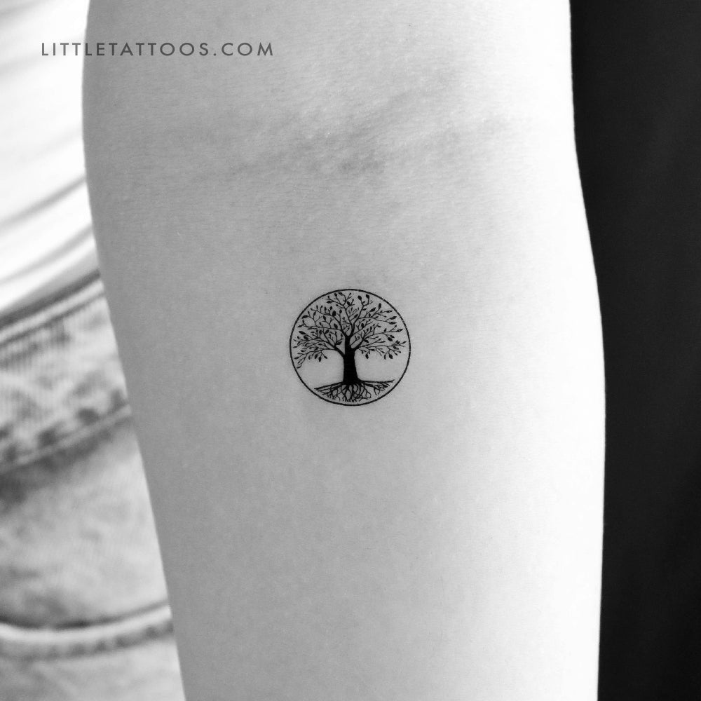 Small Tree Of Life Temporary Tattoo - Set of 3