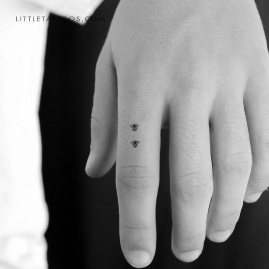 Tatuaje temporal de dos abejas - Juego de 3