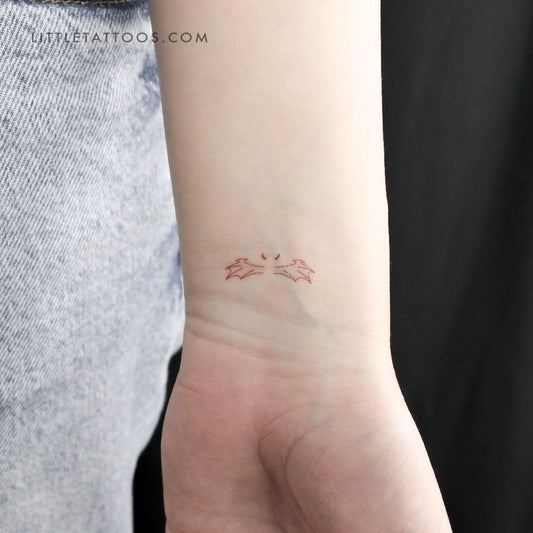 Devil Wings Temporary Tattoo - Set of 3