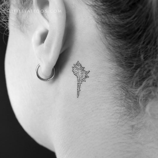 Tulip Shell Temporary Tattoo - Set of 3