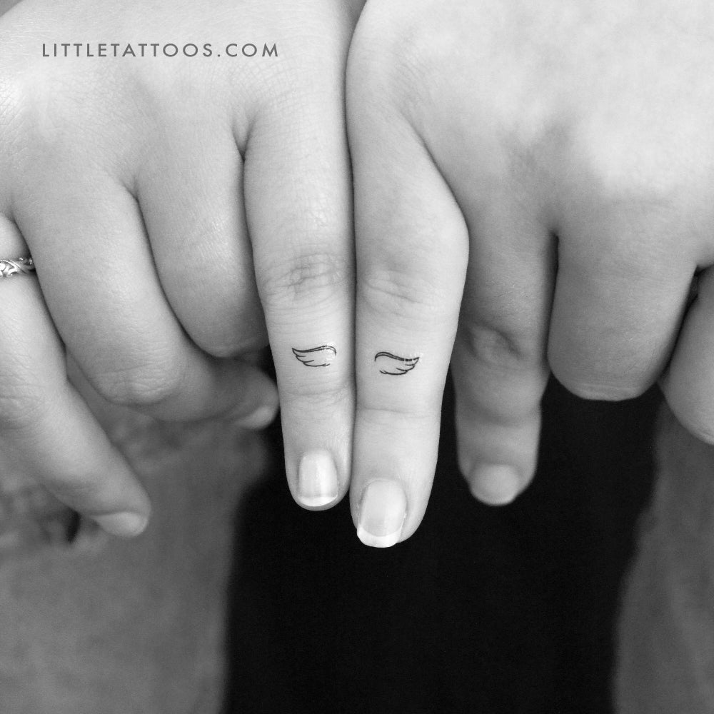 Tatuaje temporal de alas pequeñas (juego de 3)