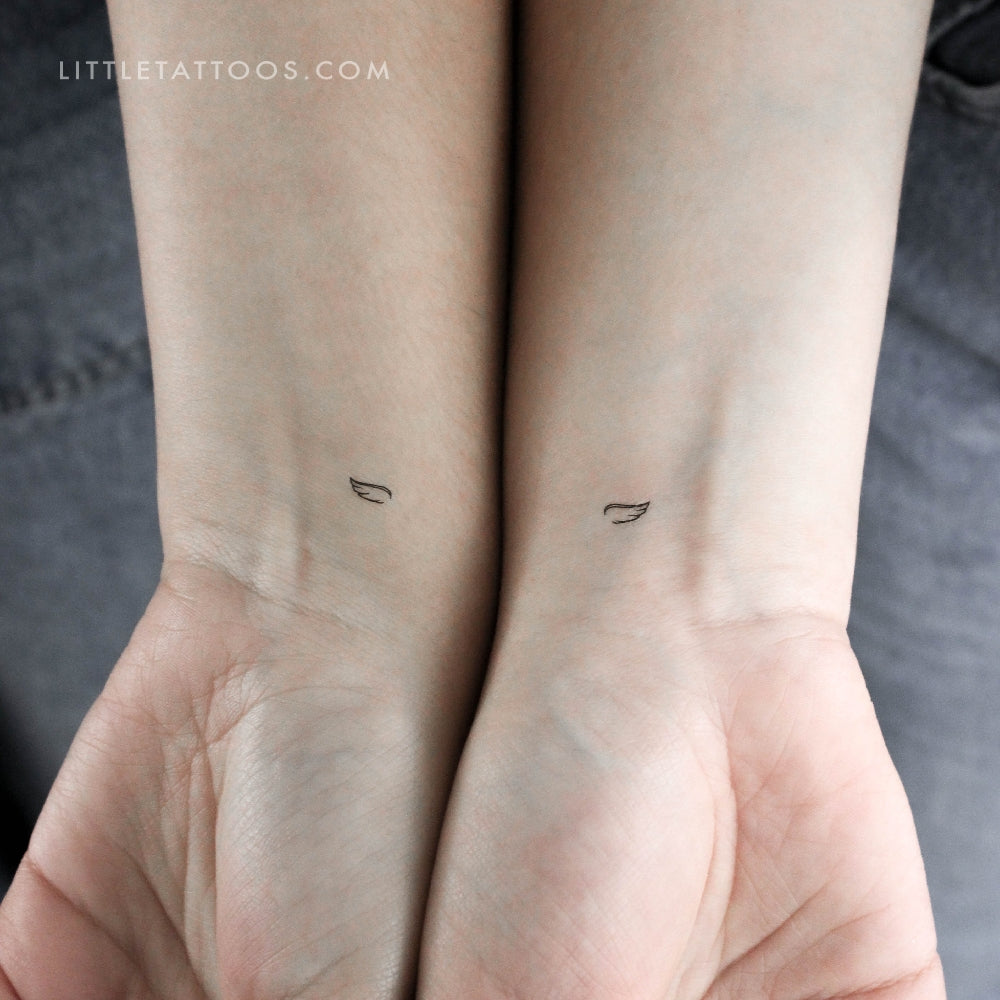 Tatuaje temporal de alas pequeñas (juego de 3)