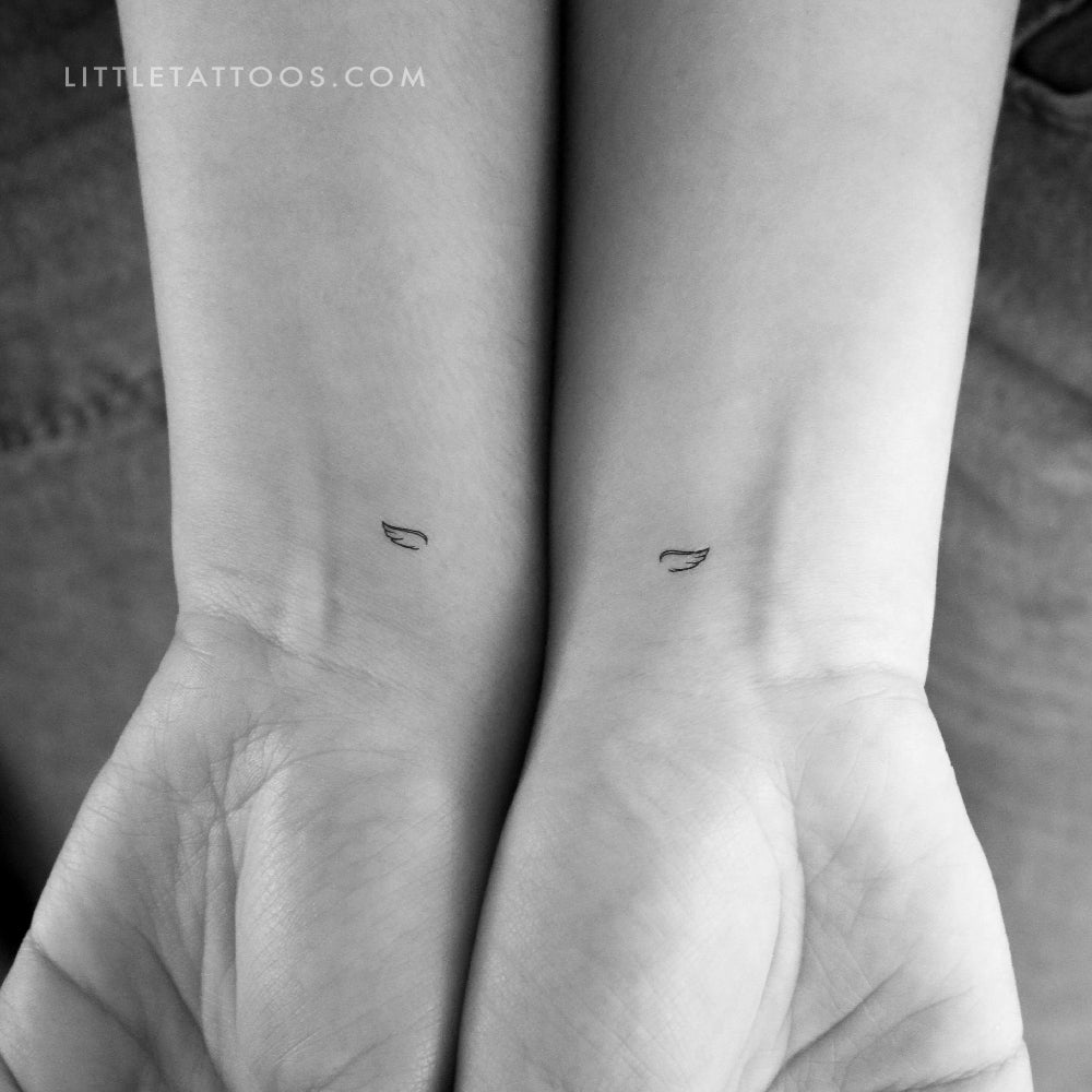 Tatuaje temporal de alas pequeñas (juego de 3)
