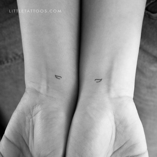 Tatuaje temporal de alas pequeñas (juego de 3)