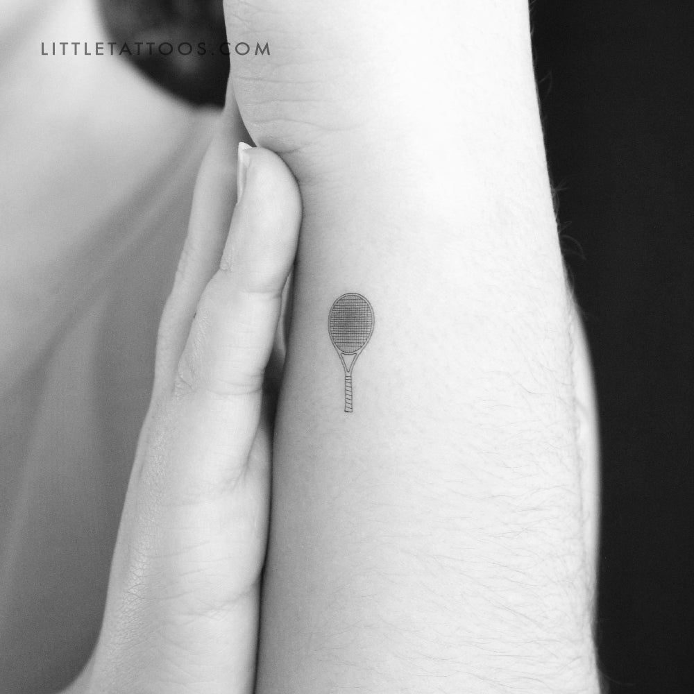 Tatuaje temporal de raqueta de tenis (juego de 3)