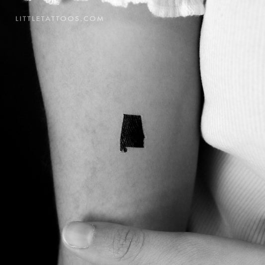Tatuaje temporal del mapa de Alabama (juego de 3)