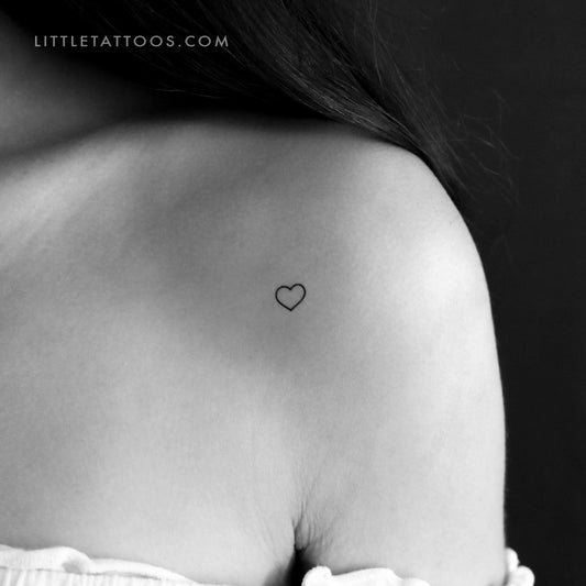 Tatuaje temporal de corazón pequeño (juego de 3)