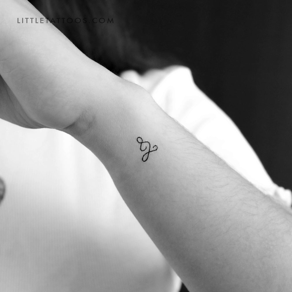 Tatuaje temporal del símbolo de respiración del pequeño meditador - Juego de 3