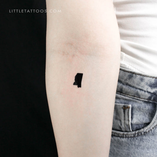 Tatuaje temporal del mapa de Mississippi (juego de 3)