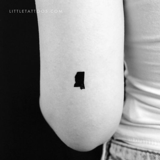 Tatuaje temporal del mapa de Mississippi (juego de 3)