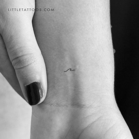 Tiny Wave Temporary Tattoo - Set of 3