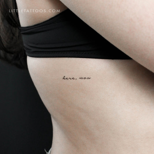 Here Now Temporary Tattoo - Set of 3