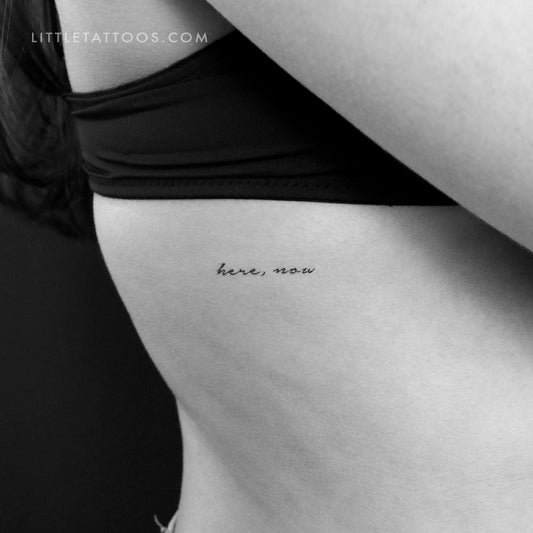 Here Now Temporary Tattoo - Set of 3